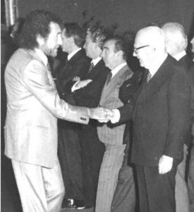 Piero Giustozzi con il Presidente della Repubblica Sandro Pertini